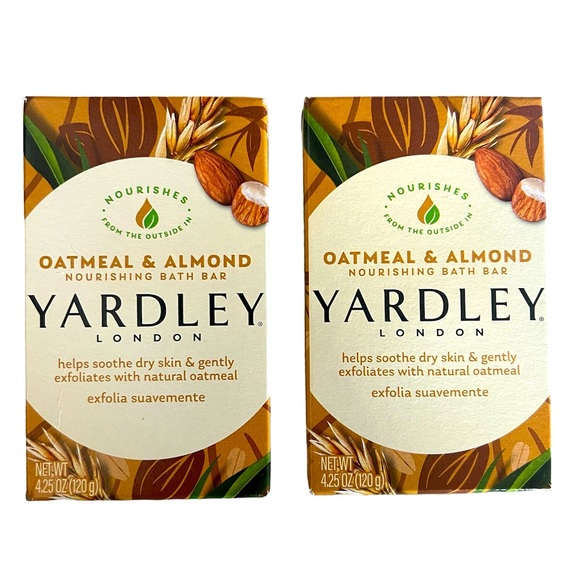 Yardley London 2 Pack Oatmeal Almond Nourishing Bath Bar - Picture 1 of 2